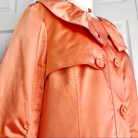 Inspired Style Peach Button Down Ruched Sleeve Jacket 16 - Picture 5 of 16